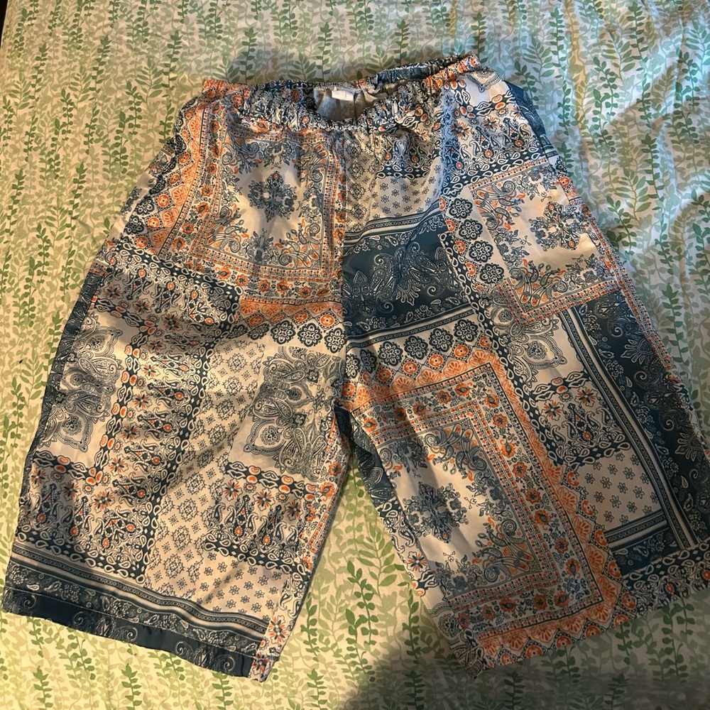 Bohemian Patchwork Print Shorts